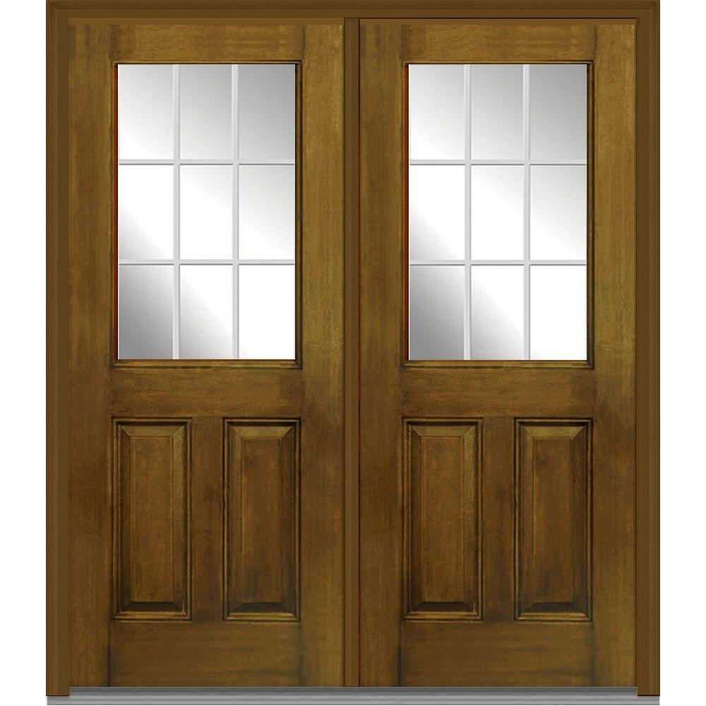 MMI Door 72 in. x 80 in. White Internal Grilles LeftHand