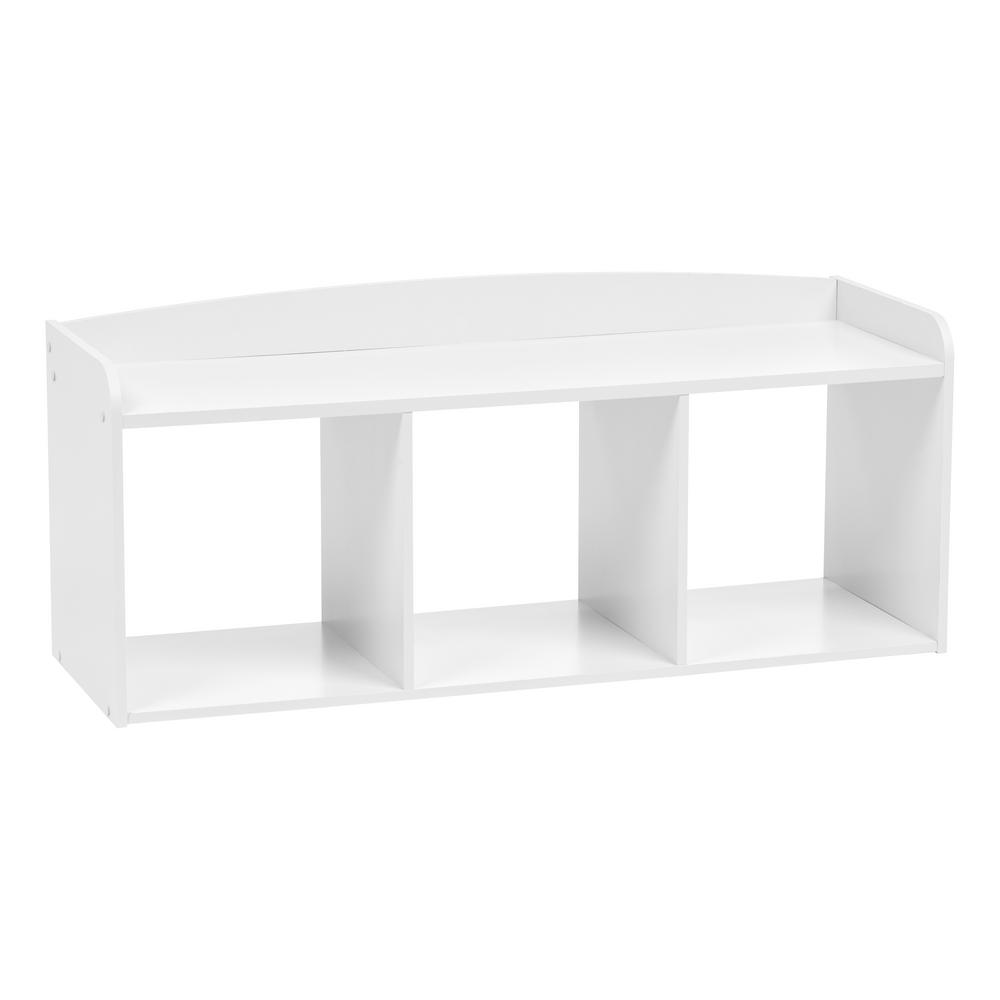 kids white bench