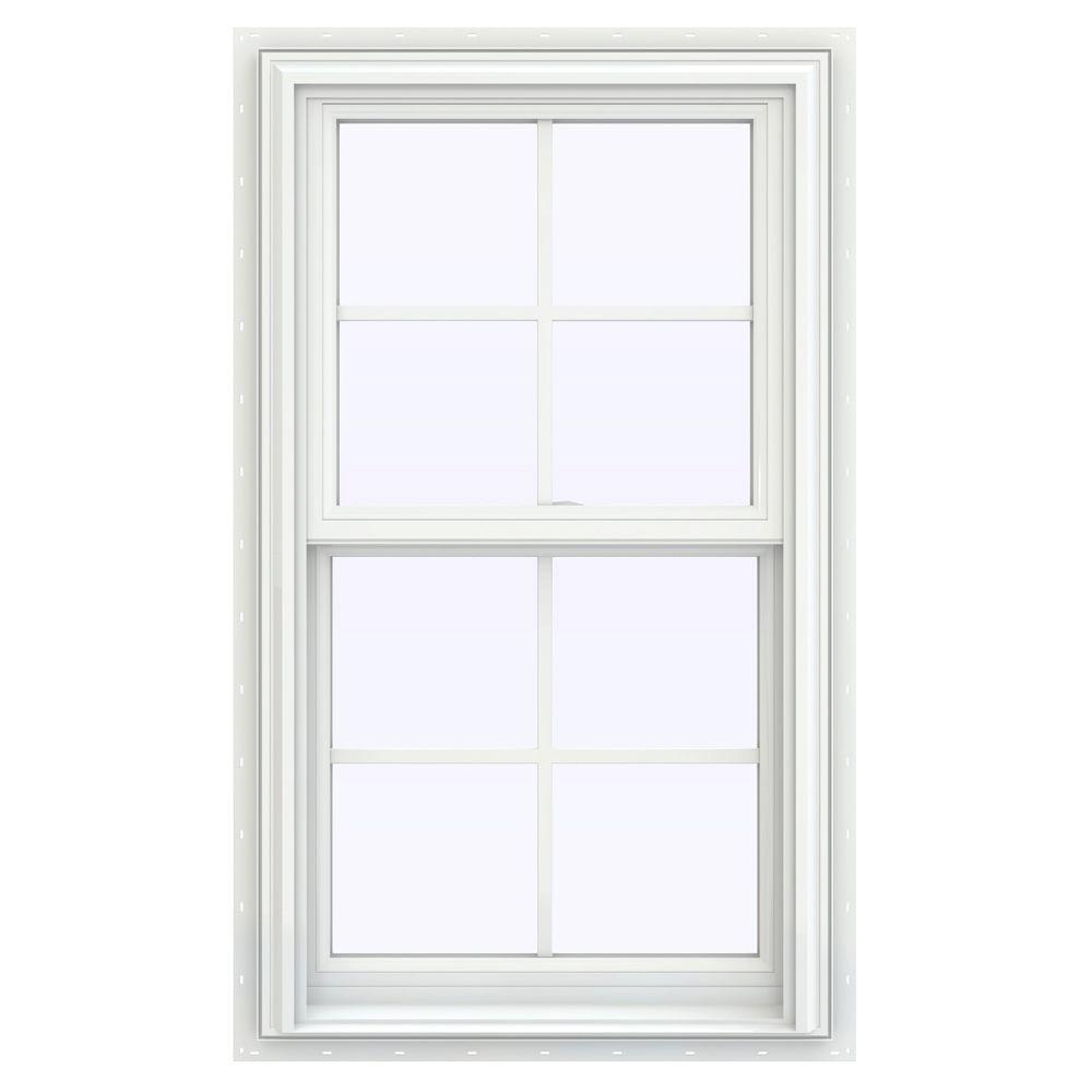 American Craftsman 23 75 In X 45 25 In 50 Series Double Hung Buck Vinyl Window White 50 Dh Buck The Home Depot