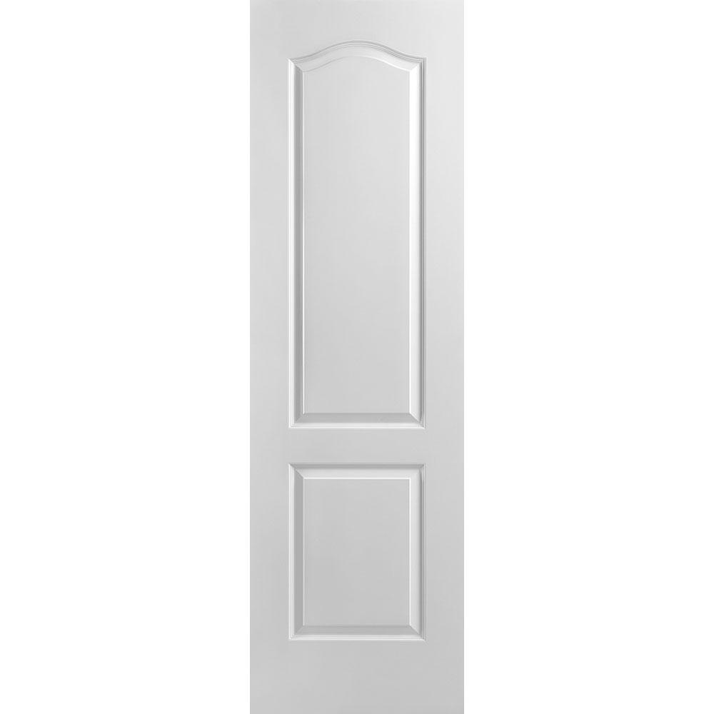 Masonite 24 In X 80 In Smooth 2 Panel Arch Top Hollow Core Primed Composite Interior Door Slab