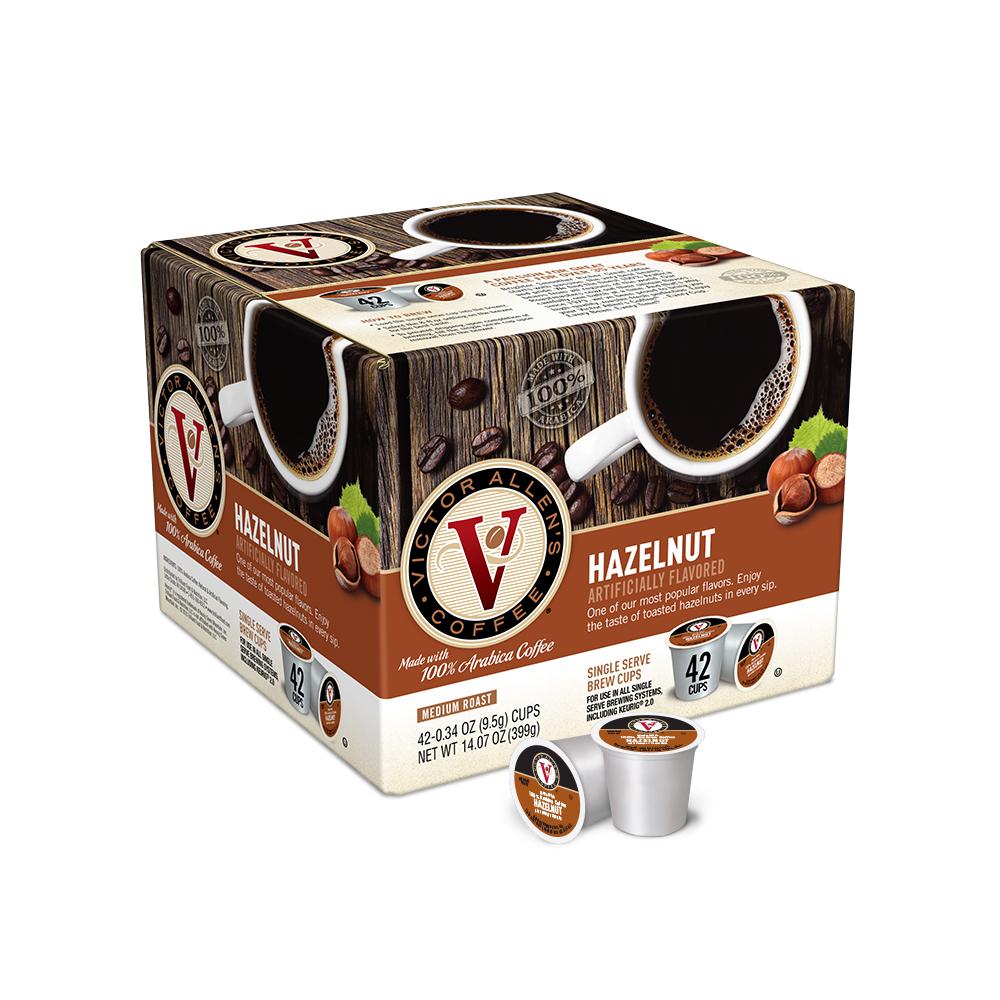 Hazelnut Coffee KCup Pods Single Serve Keurig Cup Arabica Brewing