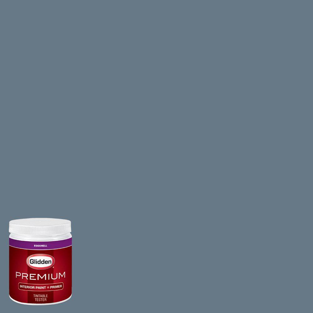 Glidden Premium 8 Oz. #hdgv13u Mountain Slate Blue Eggshell Interior 