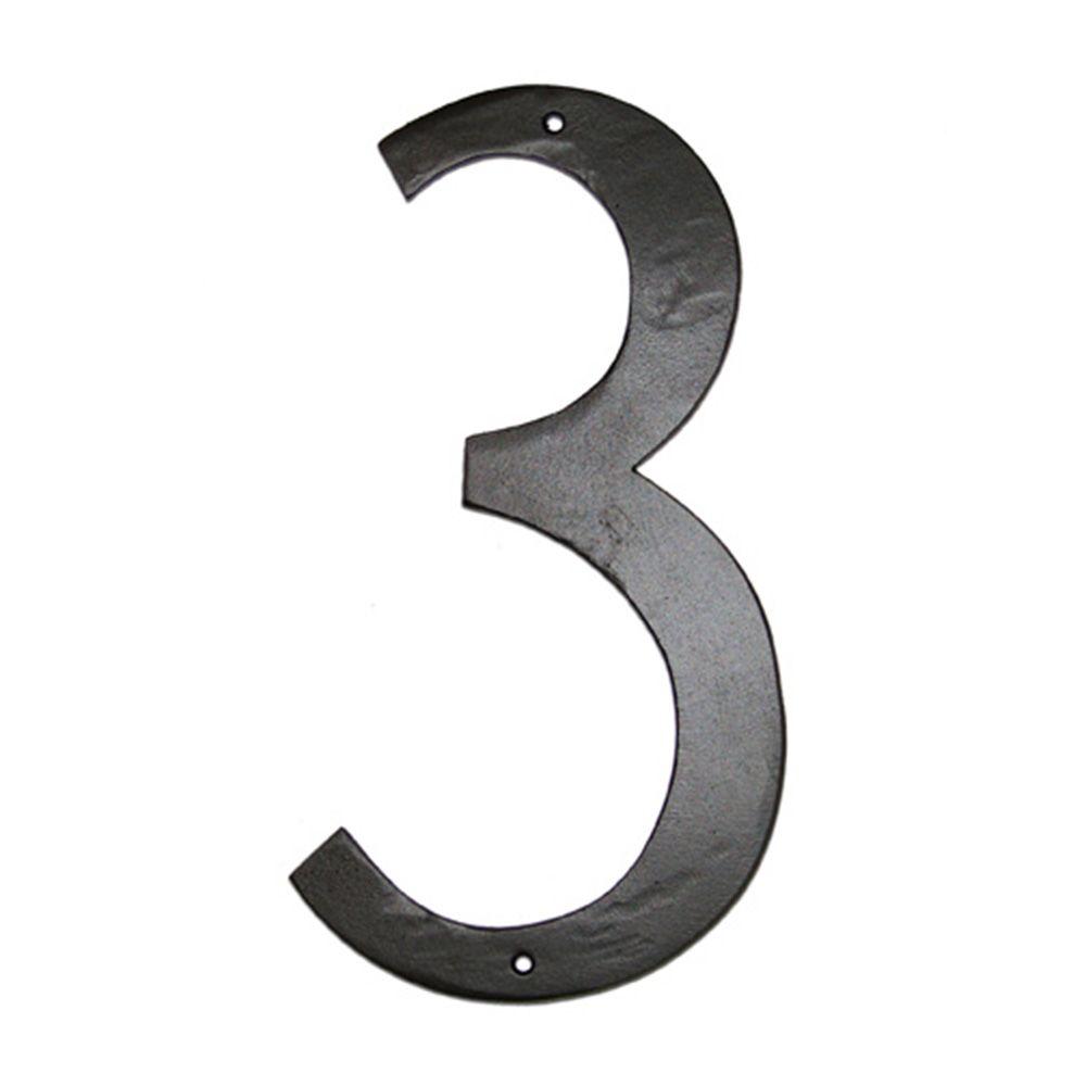 Montague Metal Products 6 in. Standard House Number 3-CSHN-3-6 - The