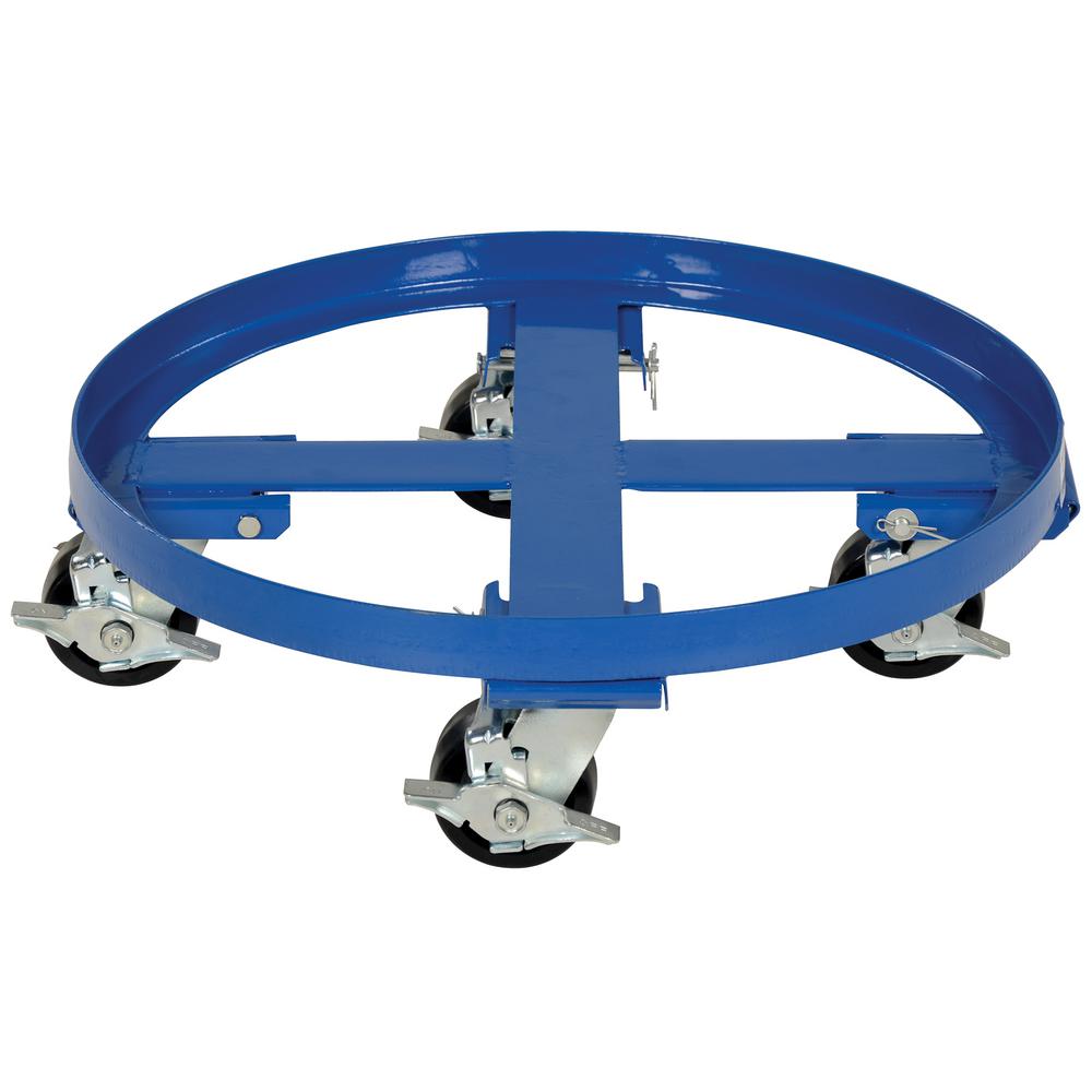 14-1//4 Height Vestil PLDL-HD-4 Steel Plate and Slab Dolly with Pneumatic Wheels 12 Length x 13 Width 750 lbs Load Capacity