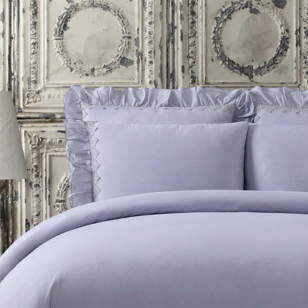 Cottage Classics Voile Lavender Euro Pillow Cover Cf2695laes 1400