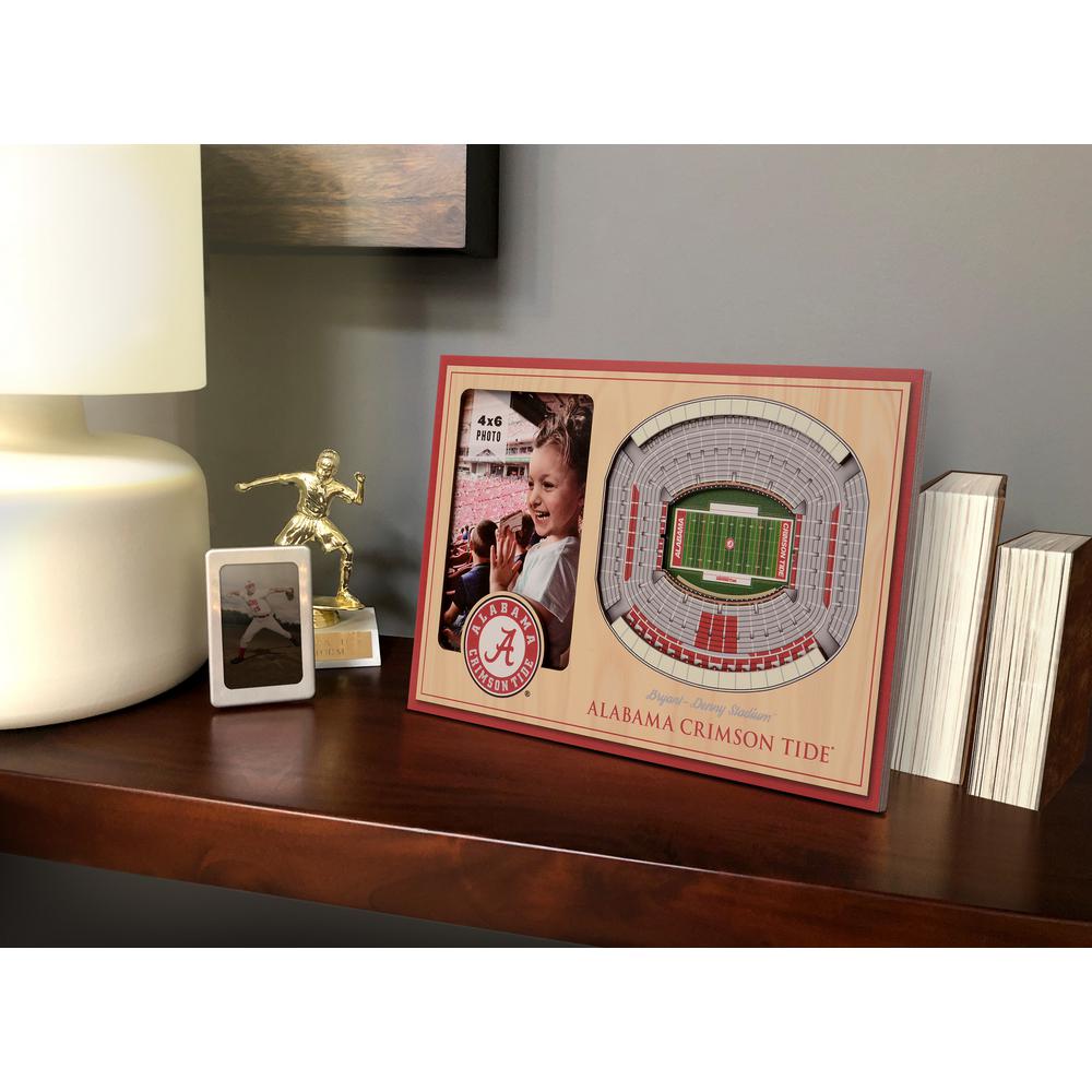 x 6 in Wood Photo Frame NCAA Auburn Tigers Team Name 4 in