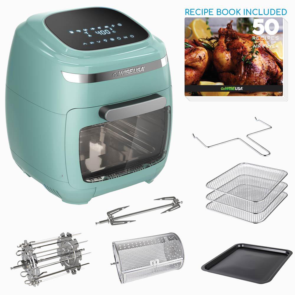 1700 Watt Mint Multi Vibe Air Fryer Oven With Rotisserie And Dehydrator