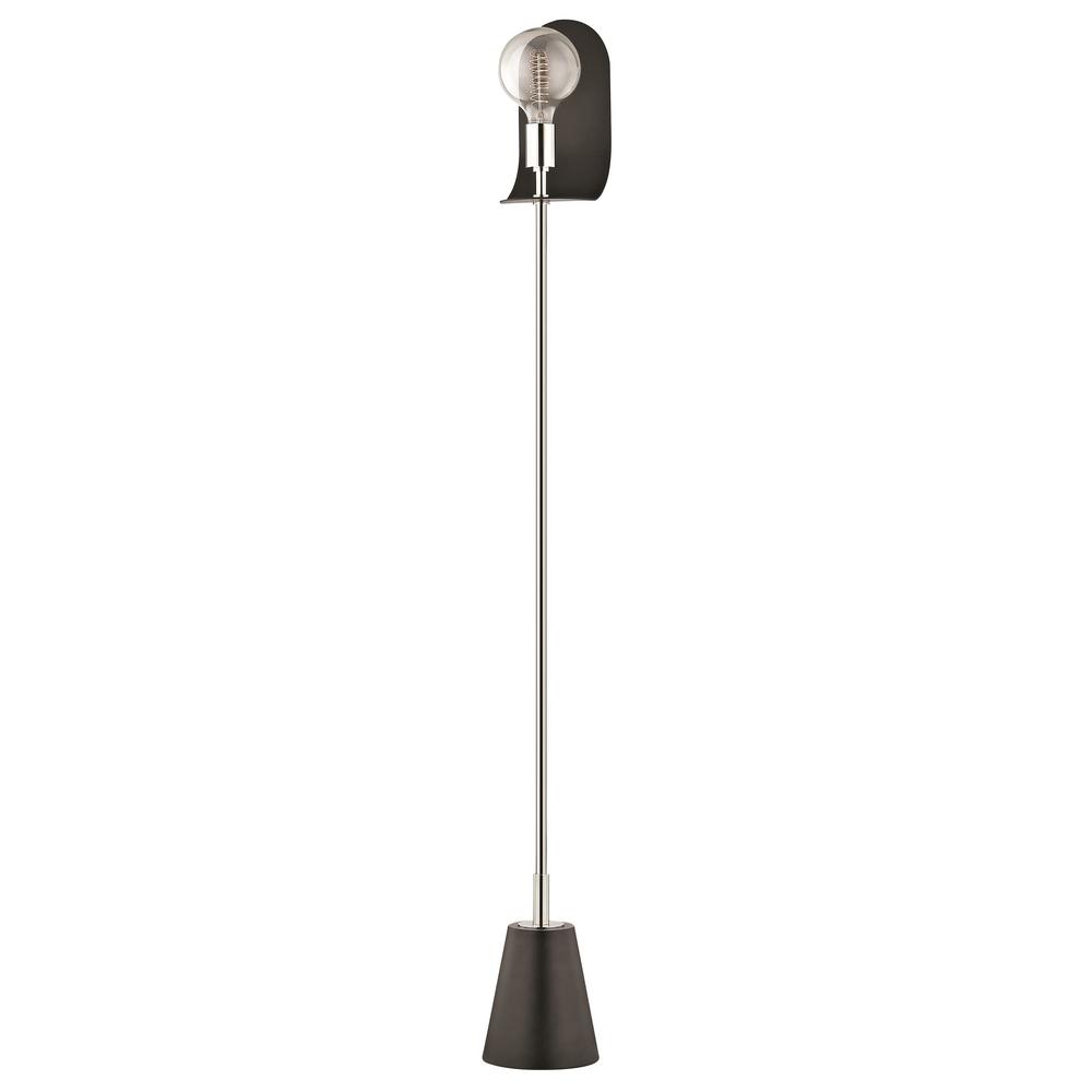 Mitzi By Hudson Valley Lighting Leah 61 75 In H Polished Nickel Mitzi By Hudson Valley Lighting Leah 61 75 In H Polished Nickel Floor Lamp With Black