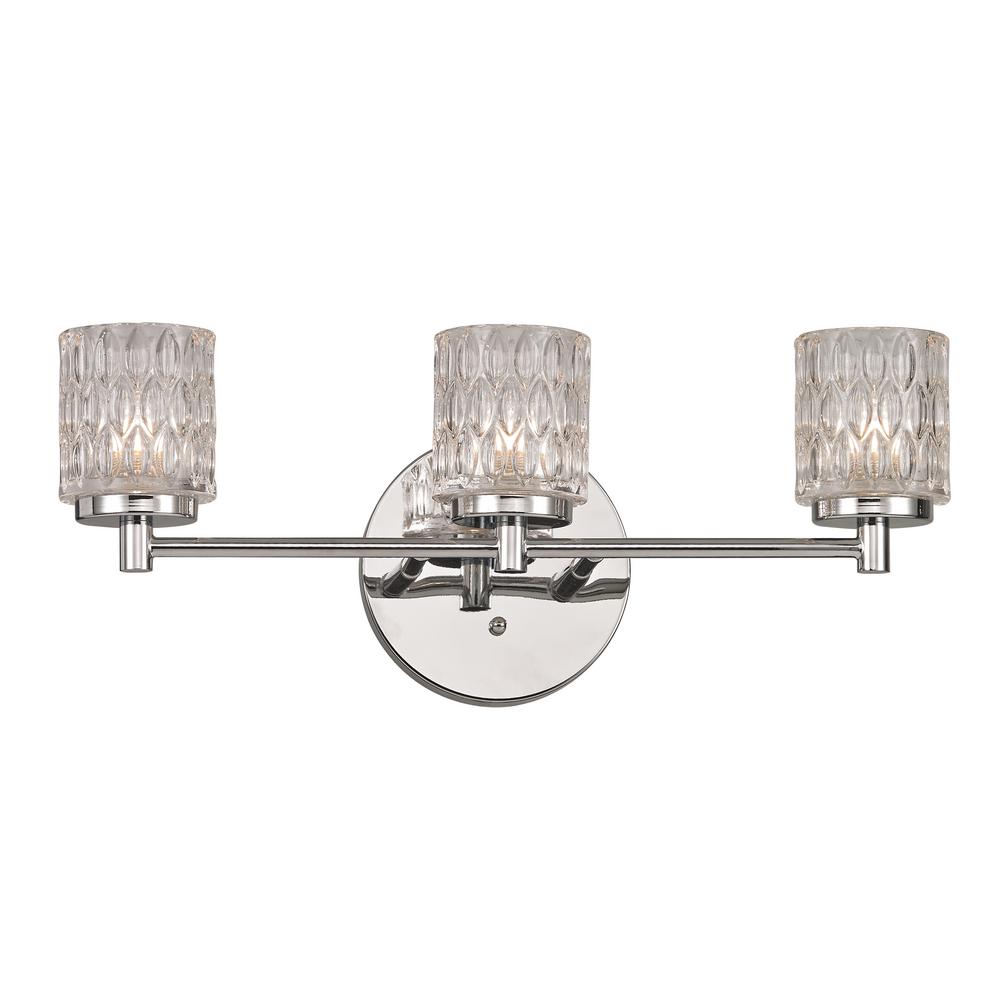 Home Decorators Collection Weschler 3Light Polished Chrome Vanity