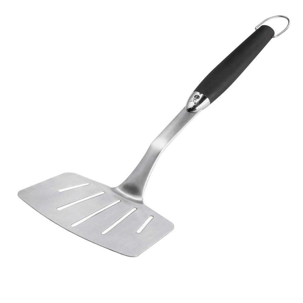 Weber Stainless Steel Wide Spatula 6673 The Home Depot   Weber Grill Utensils Storage 6673 64 1000 