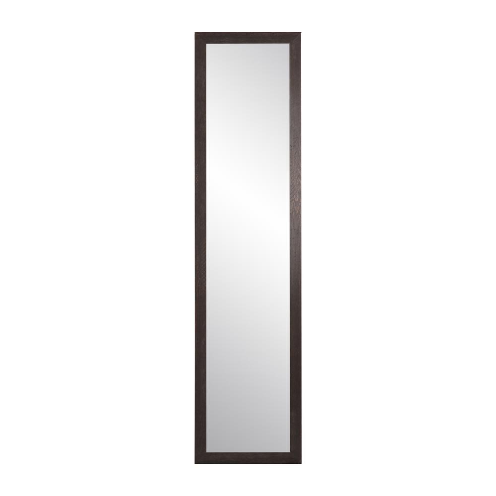 13 5 In X 68 Textured Expresso Farmhouse Slim Floor Mirror