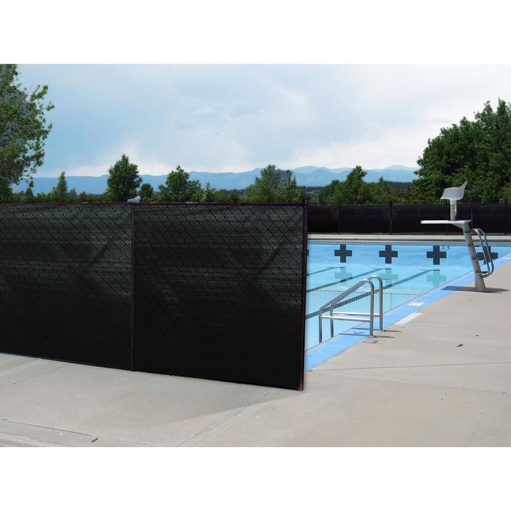Boen Valueveil 5 Ft X 50 Black Privacy Fence Screen Netting Black Privacy Fence Screen Netting With Reinforced Grommets