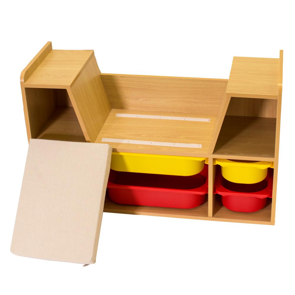 Homestar Aldo Kid S Maple Storage Bench Maple Z06873780 The Home