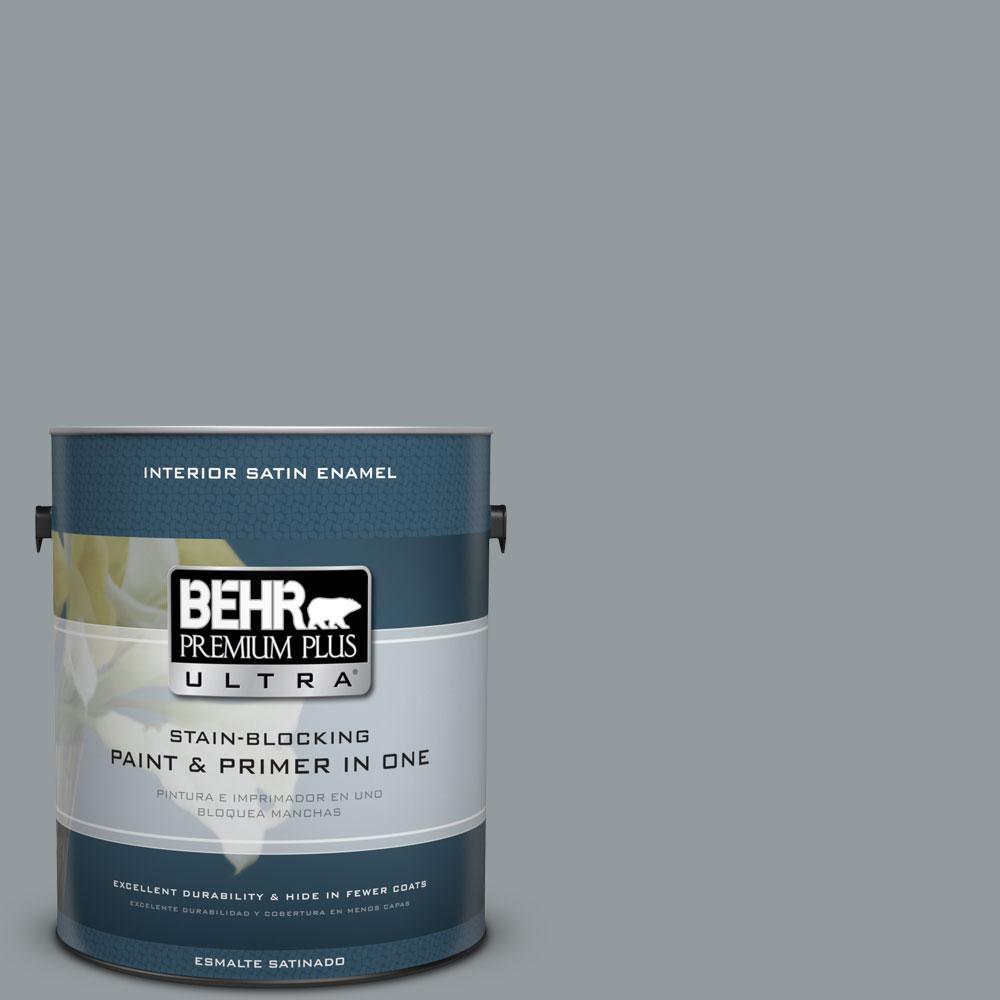 BEHR Premium Plus Ultra 5gal. 720F4 Stone Fence Satin Enamel