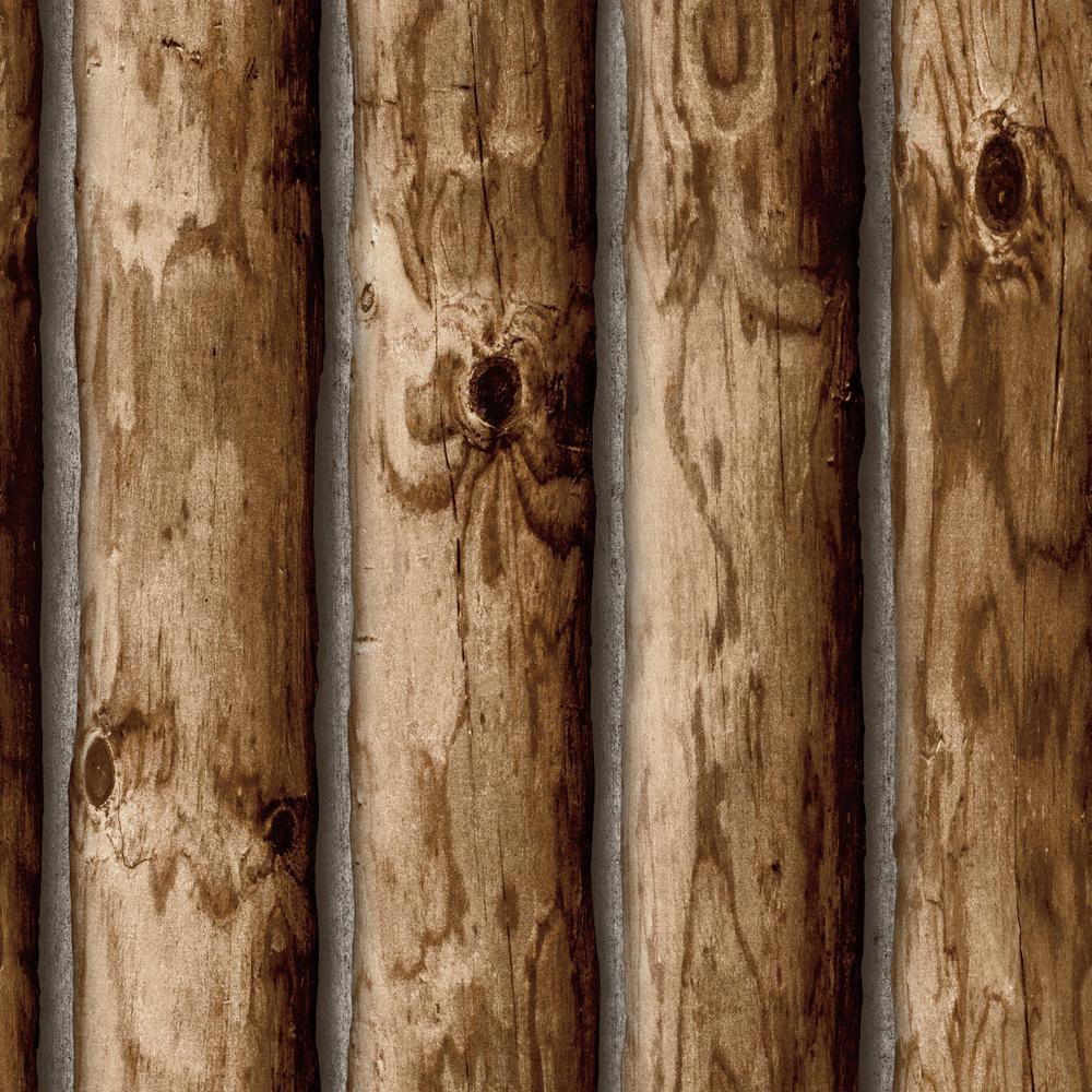 Rustic Wood Wallpaper Home Decor The Home Depot