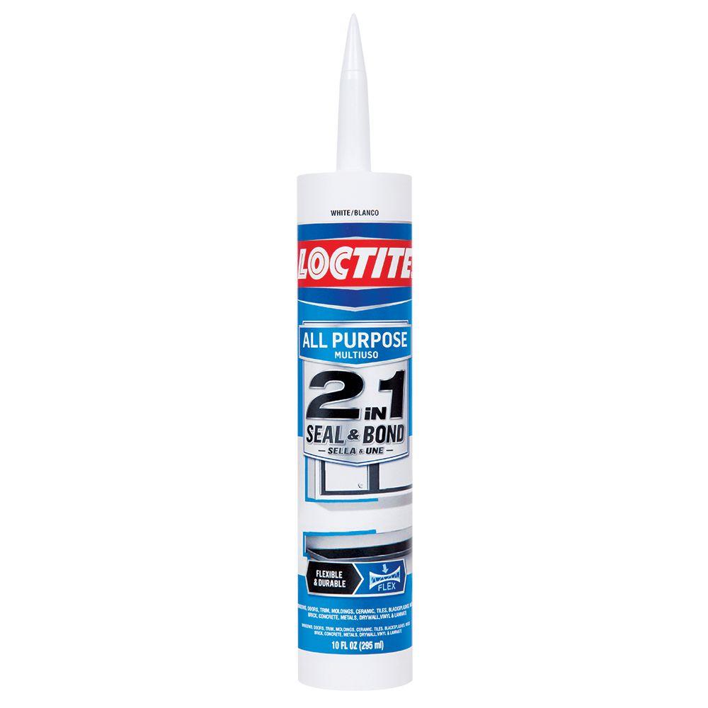 Loctite 10 fl. oz. White 2in1 Seal and Bond AllPurpose Sealant (12