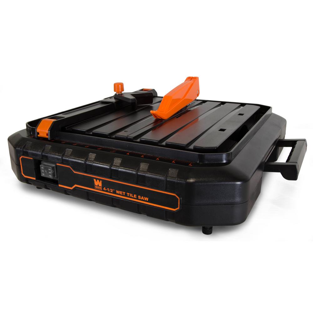 Wen 4 1 Amp 5 In Portable Wet Tile Saw With Fence And Miter Gauge Portable Wet Tile Saw With Fence And Miter Gauge
