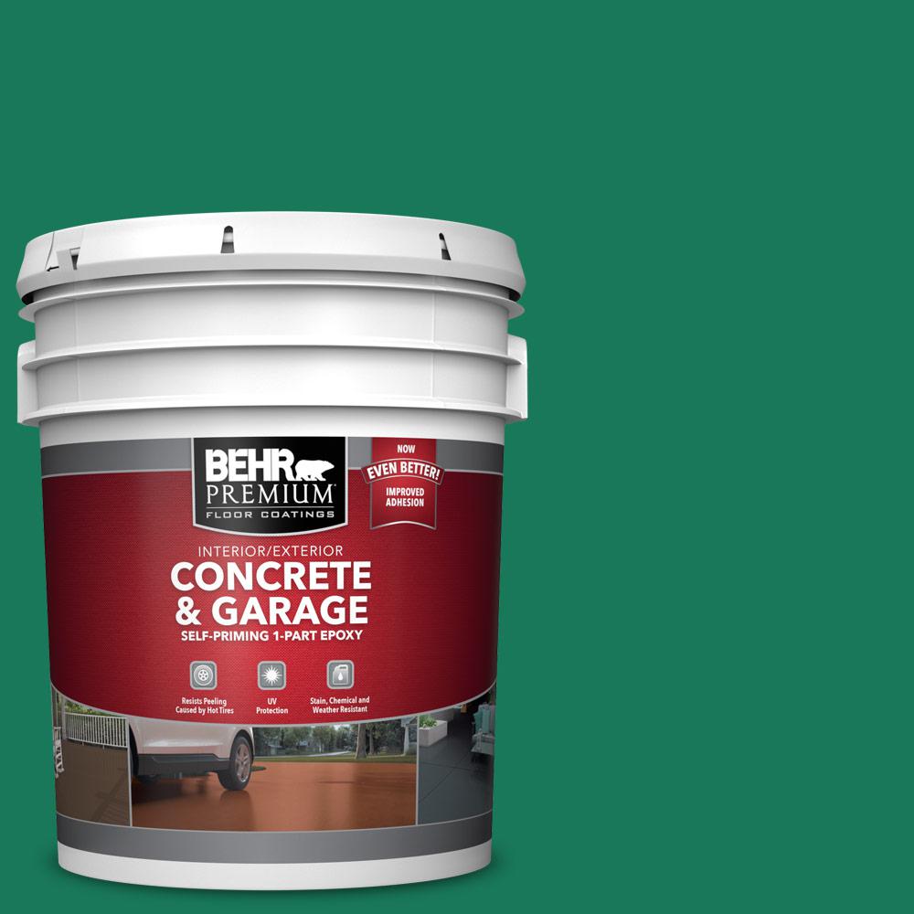 Behr Premium 5 Gal Osha 2 Safety Green Self Priming 1 Part Osha Safety Green Self Priming