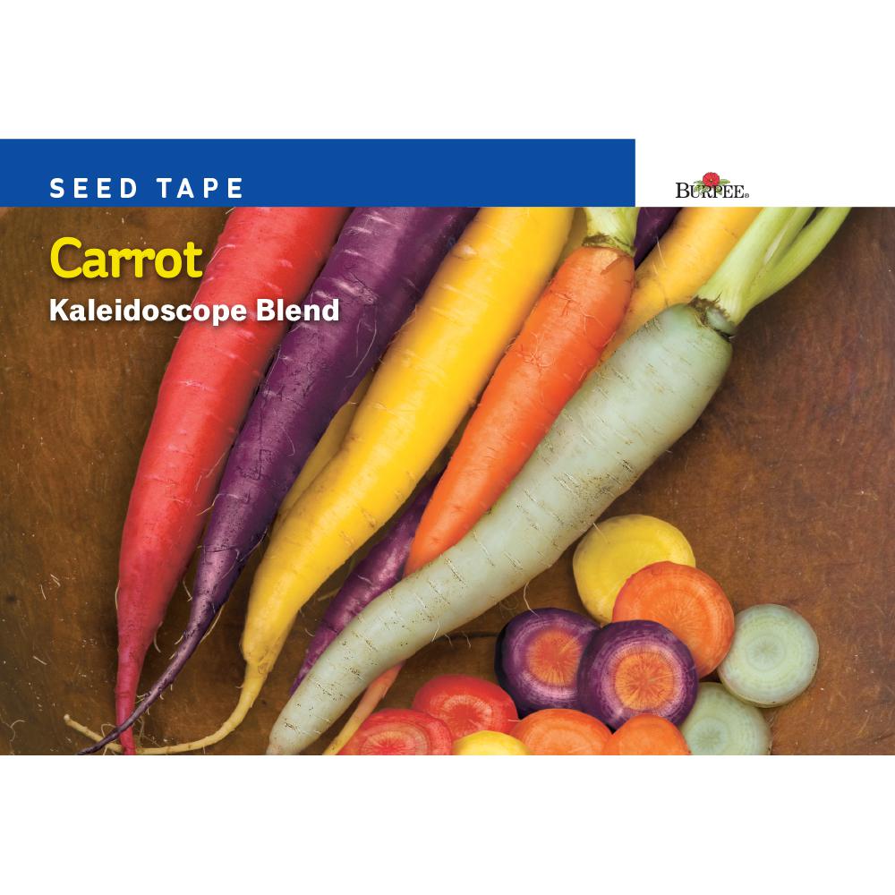 Burpee Seed Tape Carrot Kaleidoscope Blend Seed53057 The Home Depot