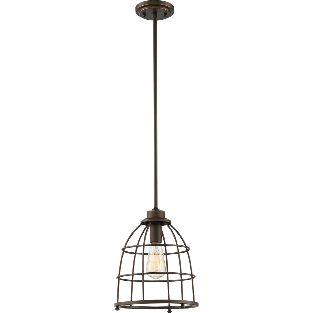 Cambridge Lighting The Home Depot 1 Light Mahogany Bronze Pendant