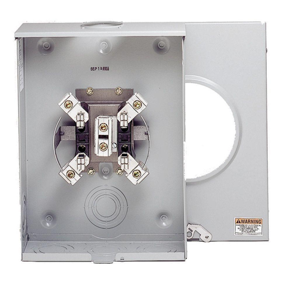 Eaton NSB U3R1121BCRCH Meter Socket Ring-Type 100A 600VAC 1 Ph 3 Wire 5 Jaws