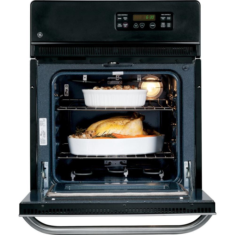 Ge 24 In Single Electric Wall Oven Self Cleaning In Stainless
