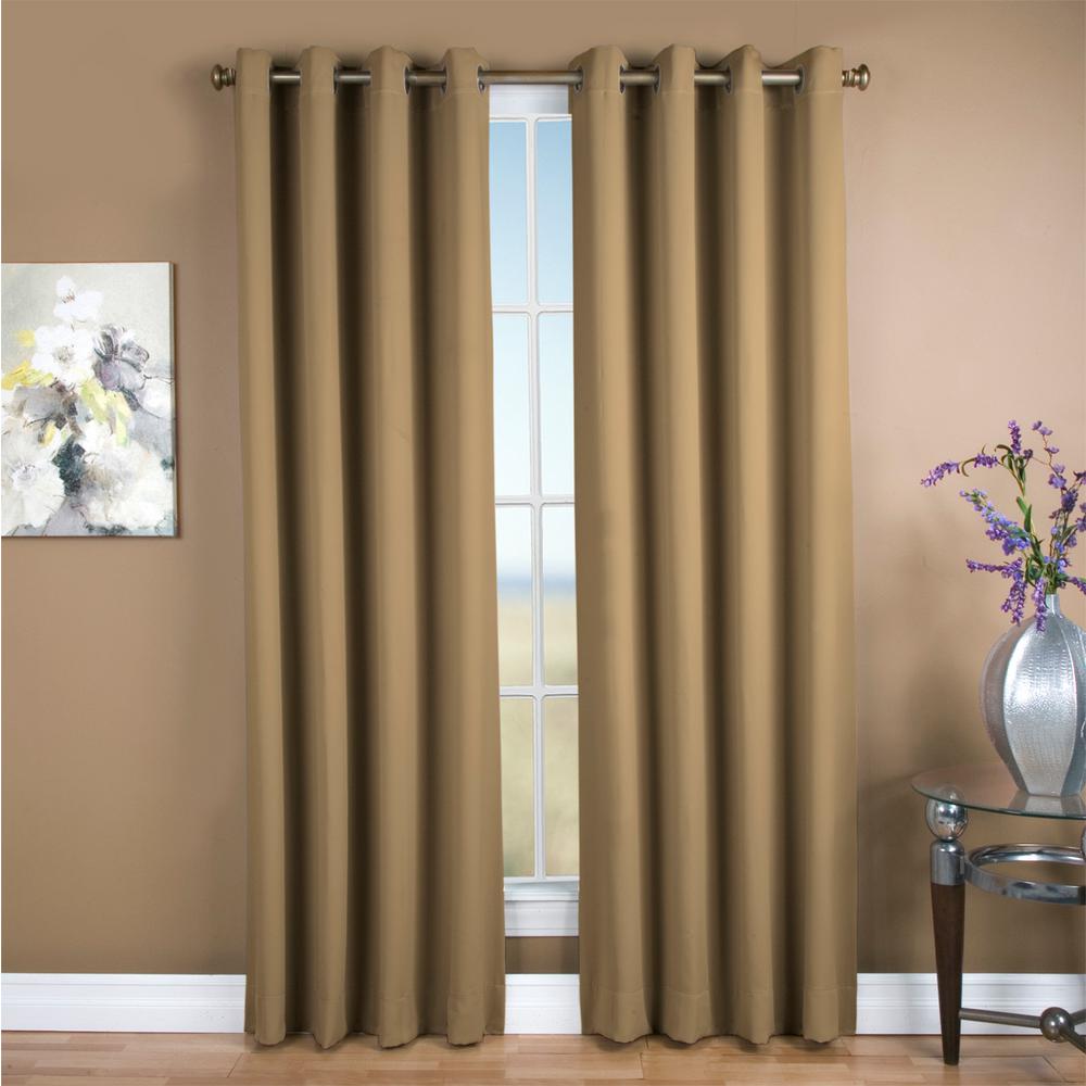 Grommet Brown Curtains Drapes Window Treatments The Home