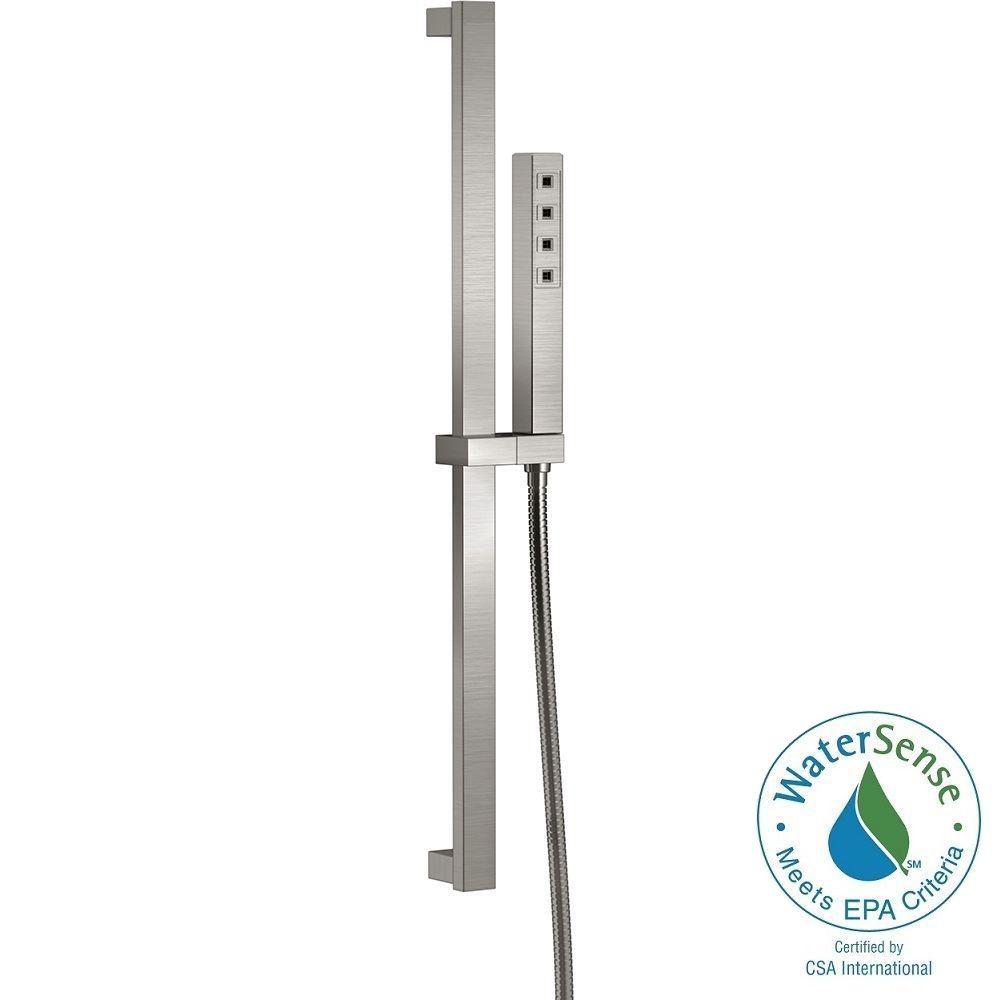 Delta Ara 1Spray Handshower with Slide Bar in Stainless Featuring The