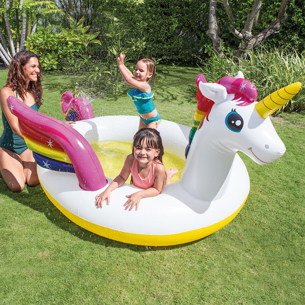 Unicorn Spray Inflatable Kiddie Pool 