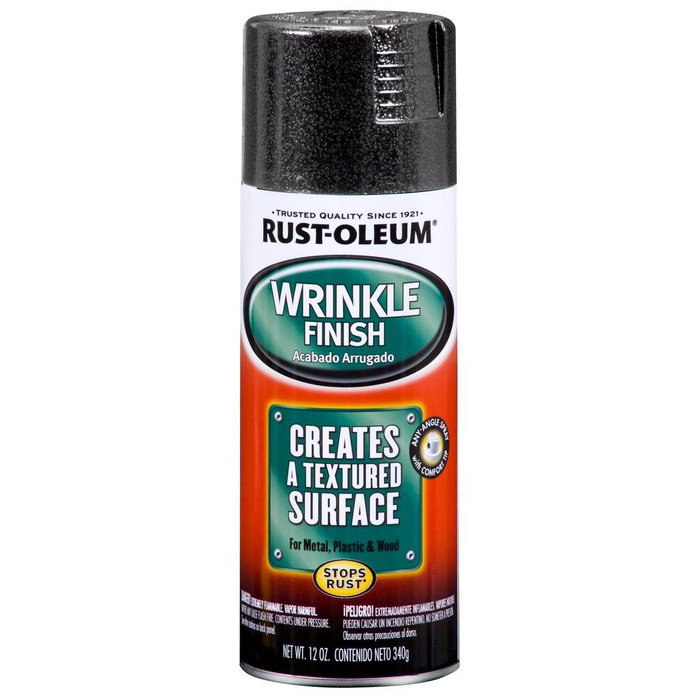 Rust Oleum Automotive 12 Oz Flat Black Wrinkle Finish Spray Paint Flat Black Wrinkle Finish Spray Paint