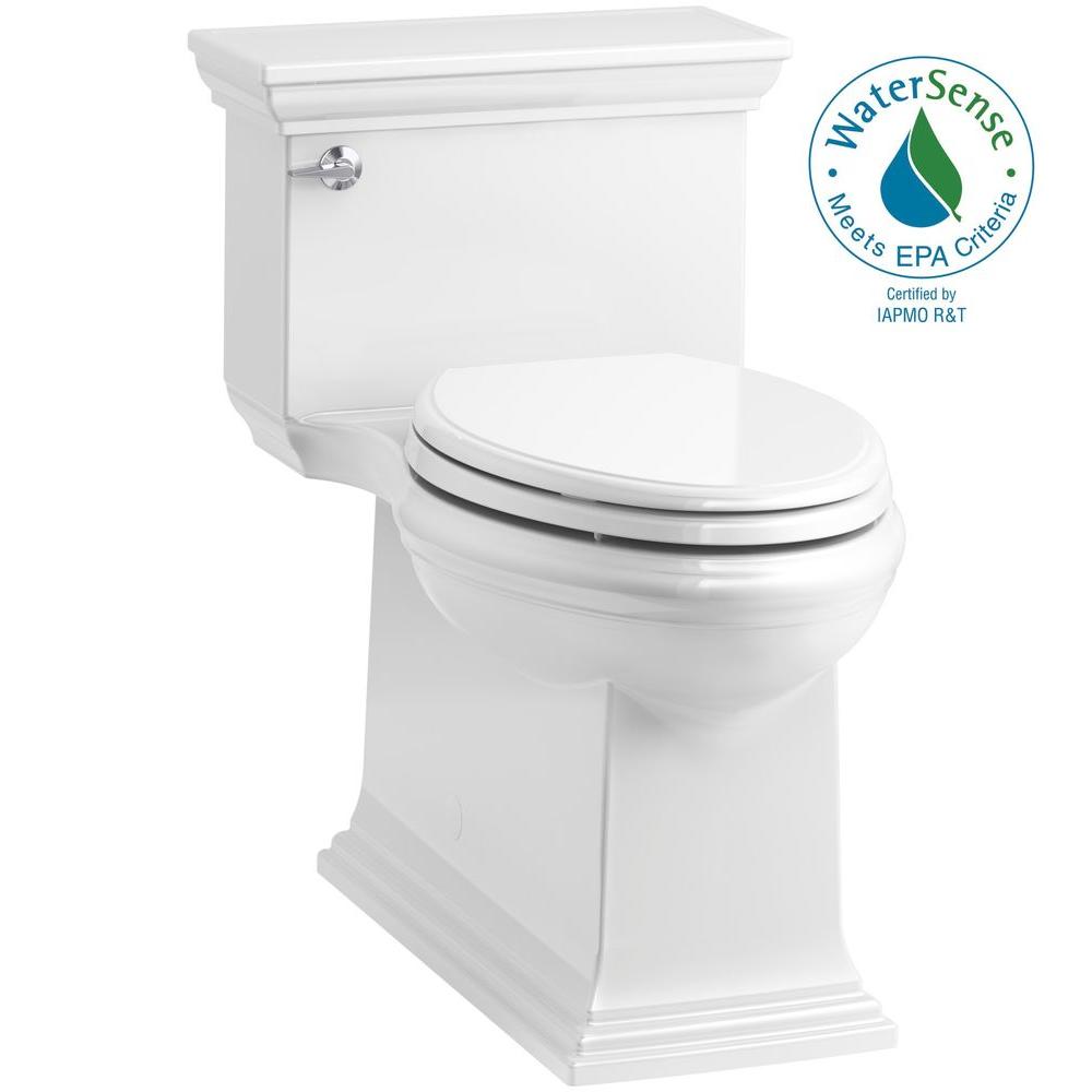 Kohler Memoirs Stately 1 Piece 28 Gpf Single Flush Elongated Toilet In White Seat Included Kohler Memoirs Stately 1 Piece 28 Gpf Single Flush Elongated Toilet In White Seat Included