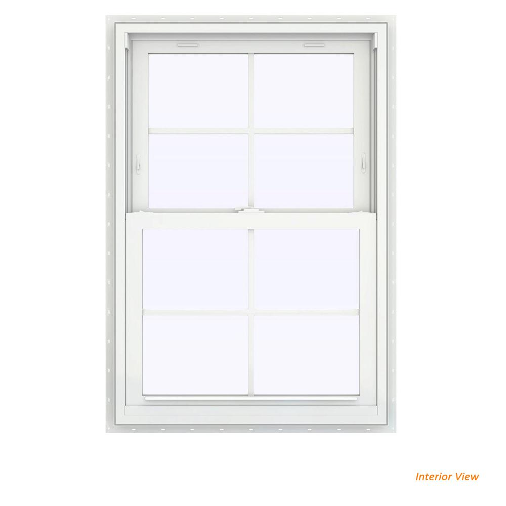 Simonton Installed Vinyl Double Hung Windows Hsinstsmvvdh The Home V 2500 Series White Vinyl Double Hung Window