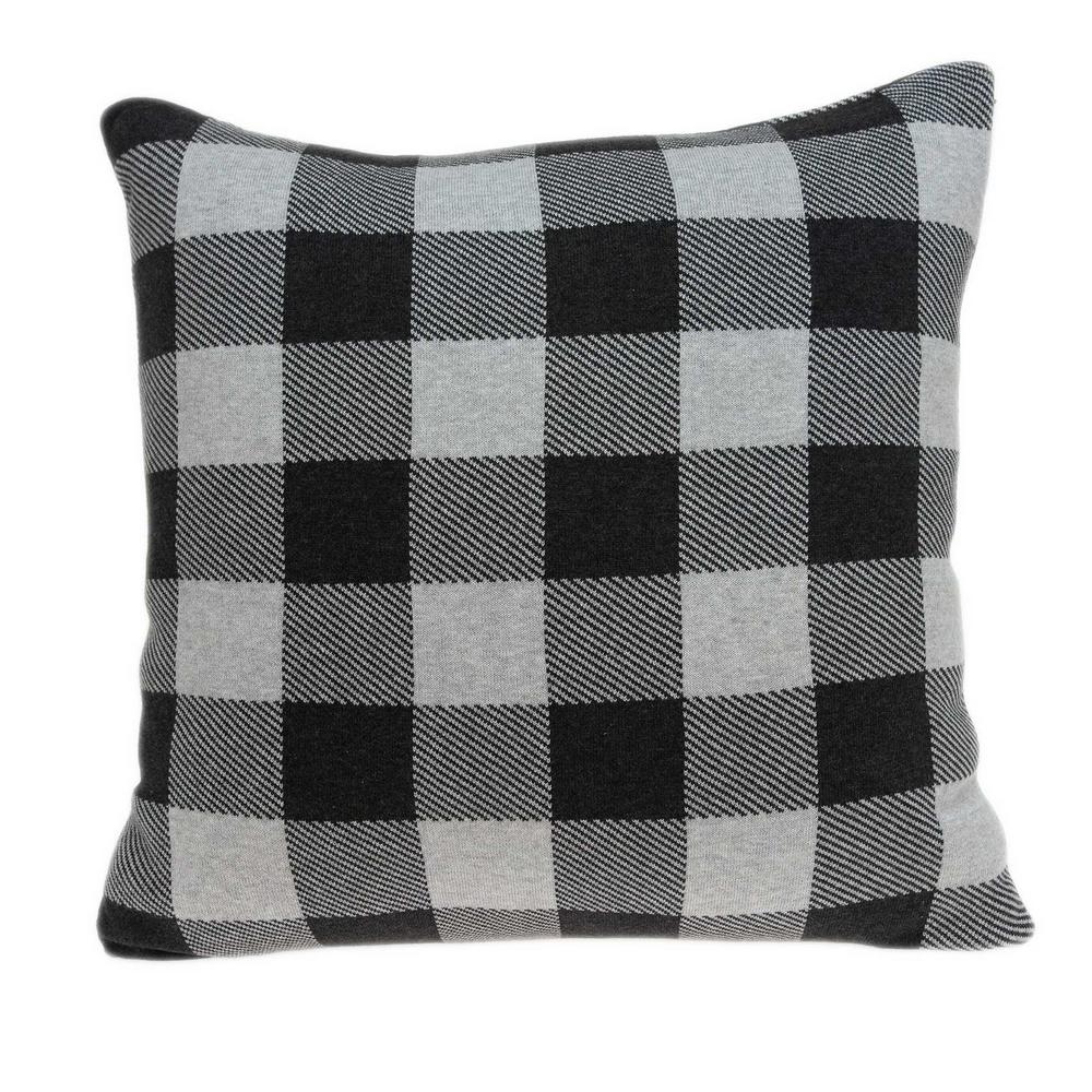 Homeroots Jordan 20 In Gray Striped Throw Pillow Cover 334223