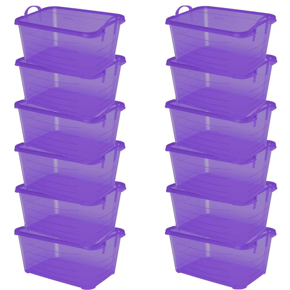 Purple Storage Containers Storage & Organization The Home Depot