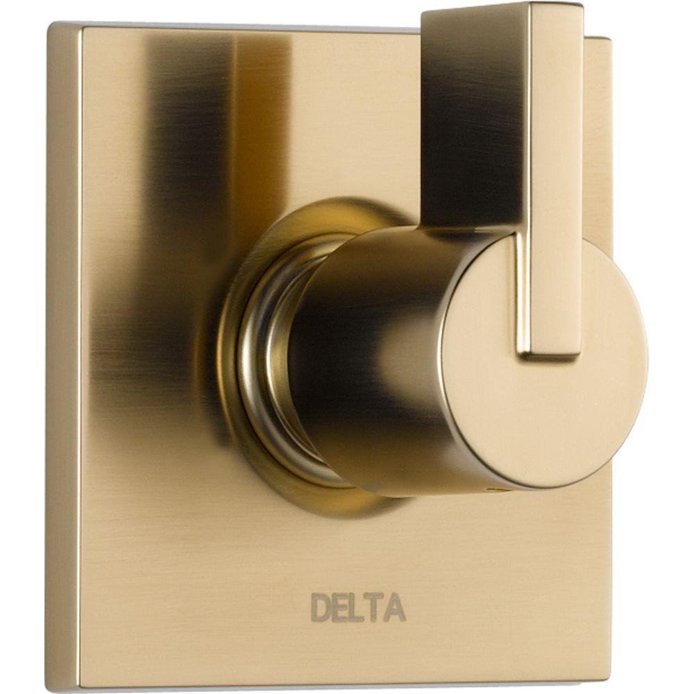 Delta Vero 1Handle 3Setting Diverter Valve Trim Kit in Champagne