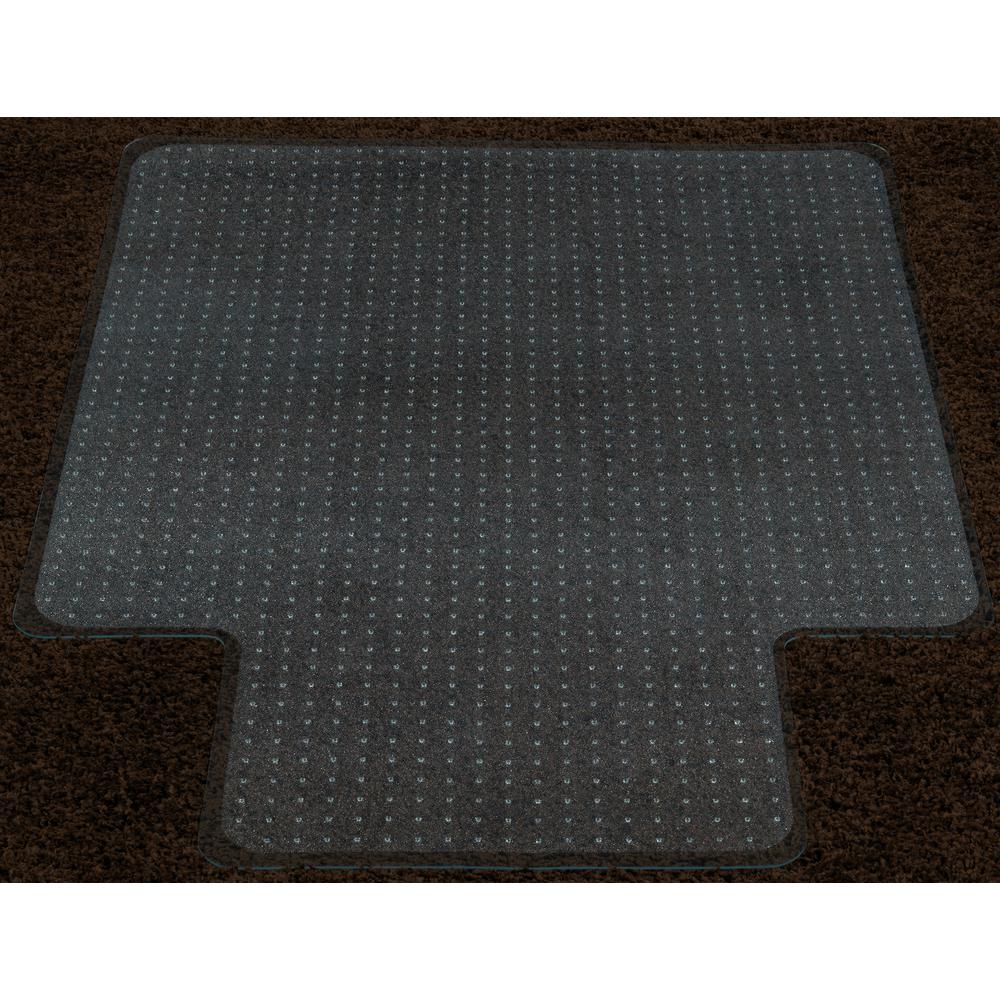 Ottomanson Super Grip Clear 36 in. x 48 in. with Lip Vinyl Carpet Chair MatCCMLIP36X48 The