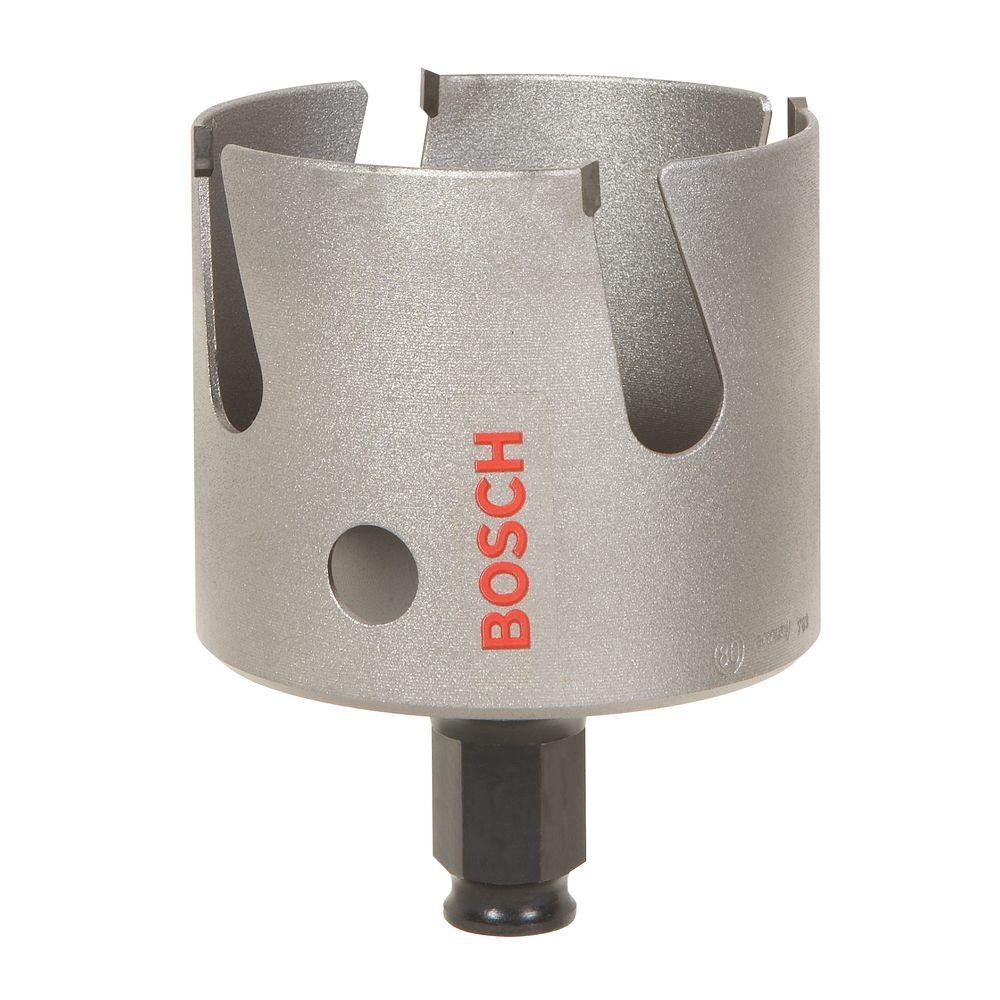 Bosch 2-1/4 in. MultiConstruction Carbide-Tipped Hole Saw for Wood ...