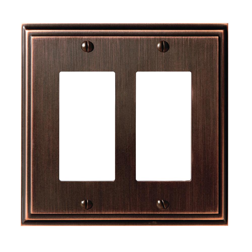 Amerock Mulholland 2-Rocker Wall Plate, Oil-Rubbed Bronze-1907005 - The ...