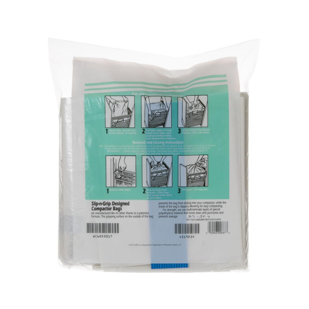 Ge 15 In Heavy Duty Square Compactor Bags For Trash Compactors