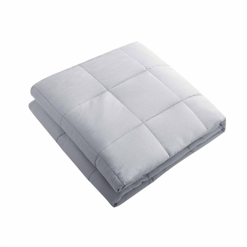Sutton Home Fashions Grey 100 Cotton 15 lbs. Weighted Blanket WB15LB