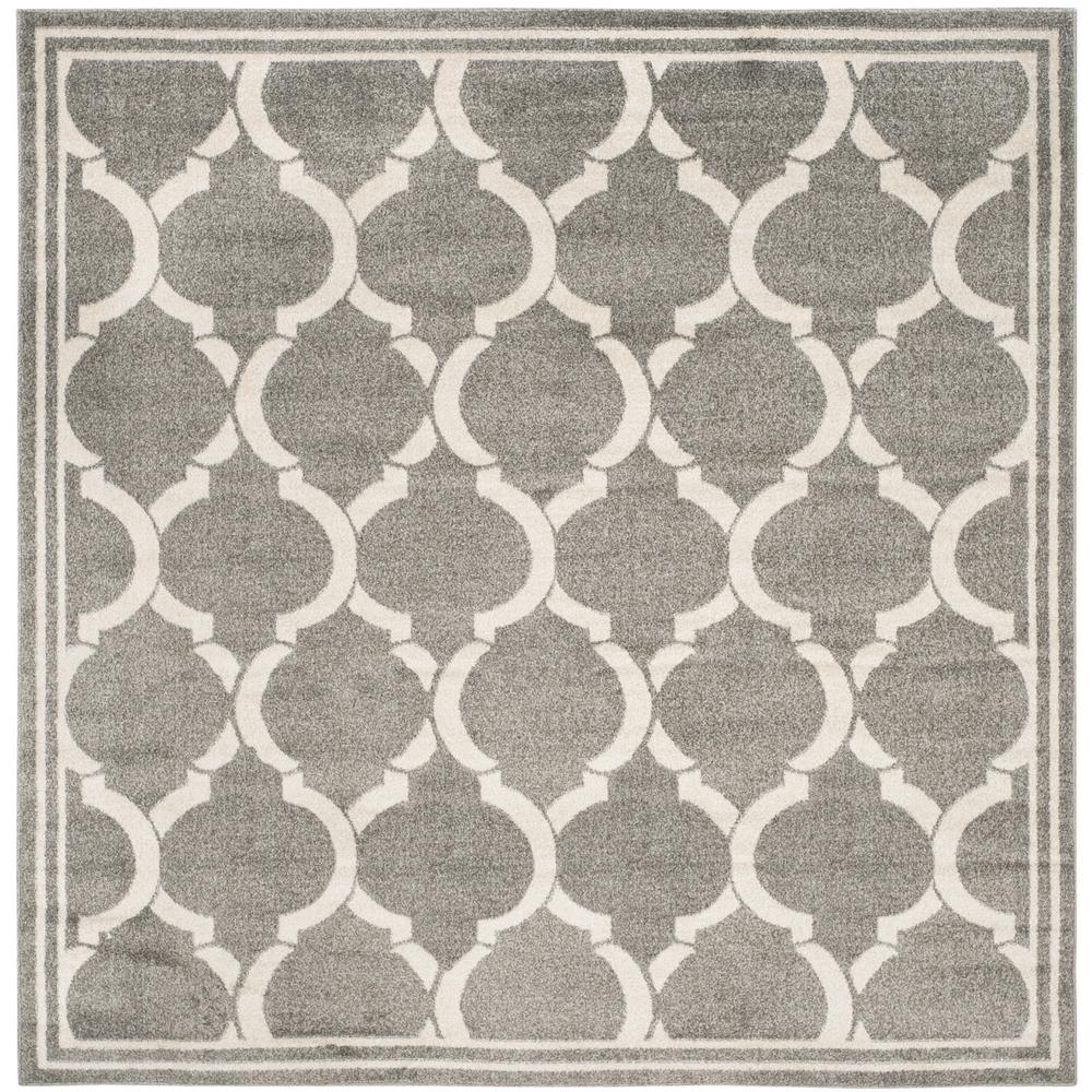 Safavieh Amherst Dark Gray/Beige 7 ft. x 7 ft. Indoor/Outdoor Square