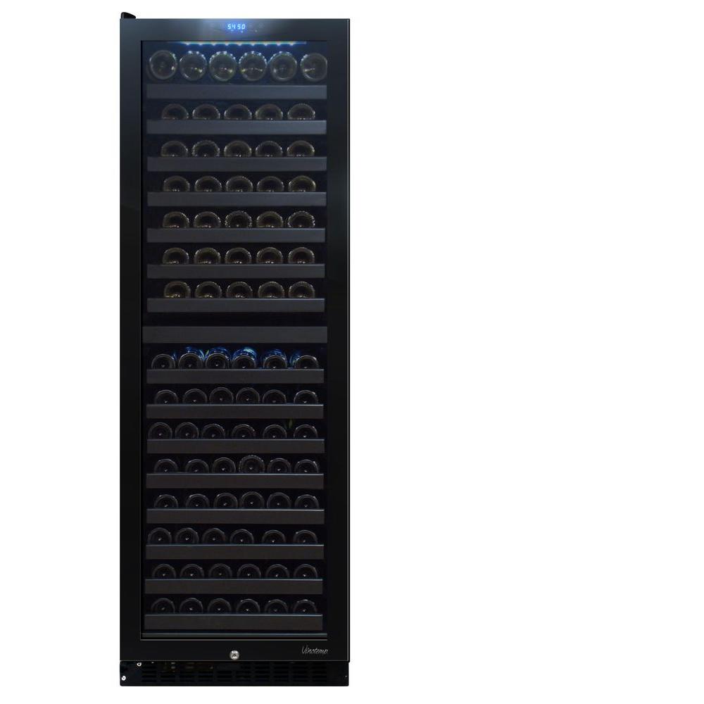 Vinotemp 142Bottle Dual Zone Wine Cooler with Seamless Glass Door
