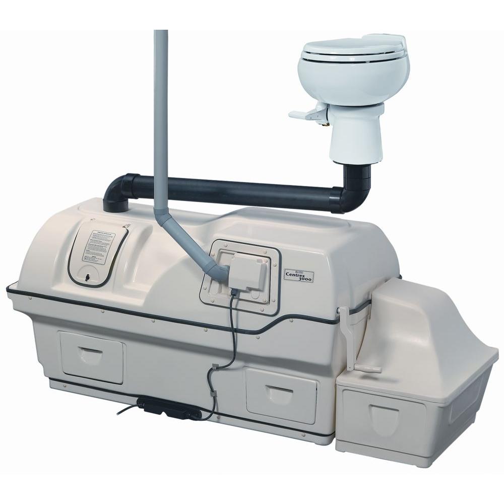 sun mar high capacity electric central composting toilet system