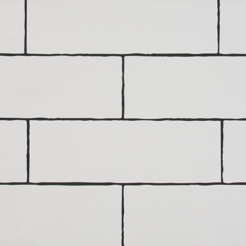 Aqua Blue Modelli Glossy Porcelain 3 x 12 Subway Tiles 5 Square Feet