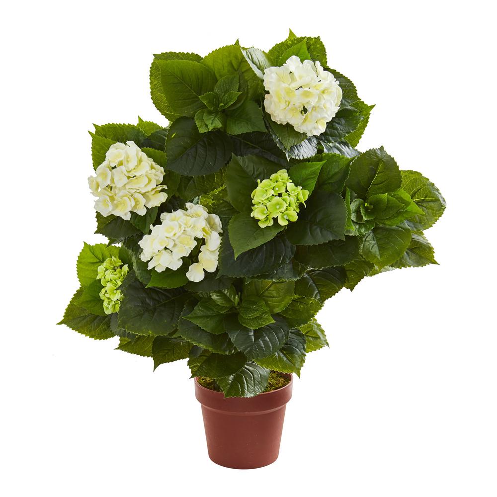 Nearly Natural Indoor 29 in. Hydrangea Artificial Plant-8312 - The Home