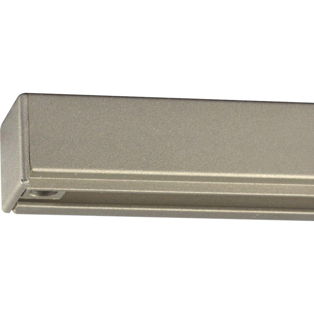 Progress Lighting Brushed Nickel 2 Ft Track Section Progress Lighting Brushed Nickel 2 Ft Track Section