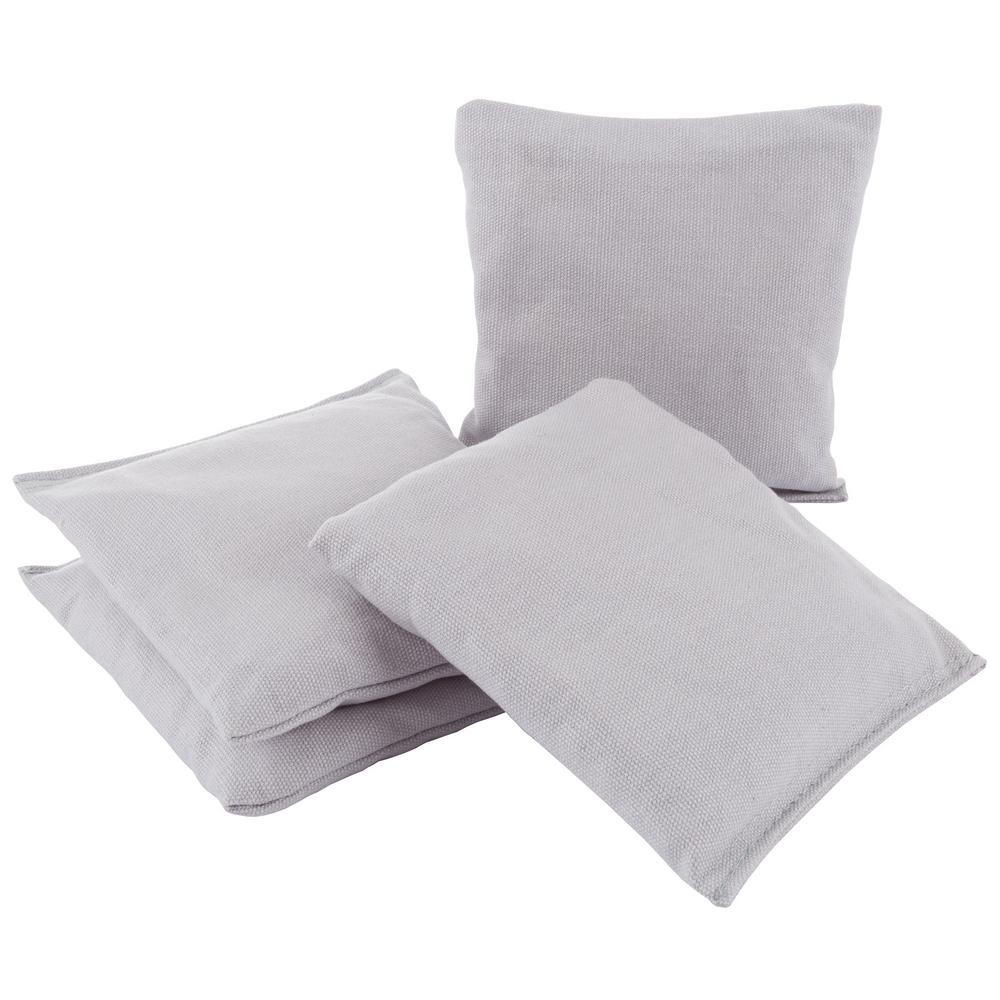 Hey Play Durable Canvas Regulation Sized Bag Set In Grey 4 Pack