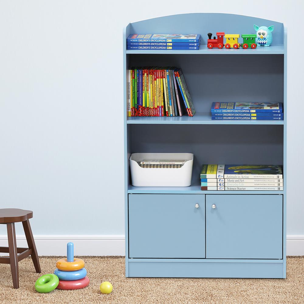 Furinno KidKanac Light Blue Storage Cabinet Bookshelf FR16121LB