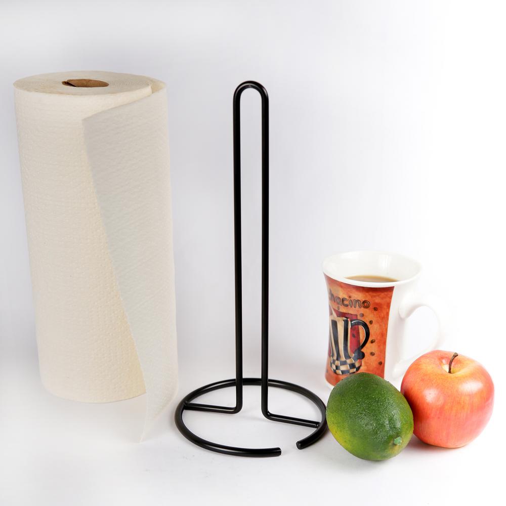 Creative Home Heavy Duty Black Plated Iron Paper Towel Holder Heavy Duty Black Plated Iron