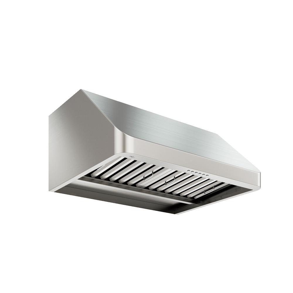 Presenza 30 In Under Cabinet Range Hood Stainless Steel With Led Presenza 30 In Under Cabinet Range Hood Stainless Steel With Led Light Qr045 The Home Depot